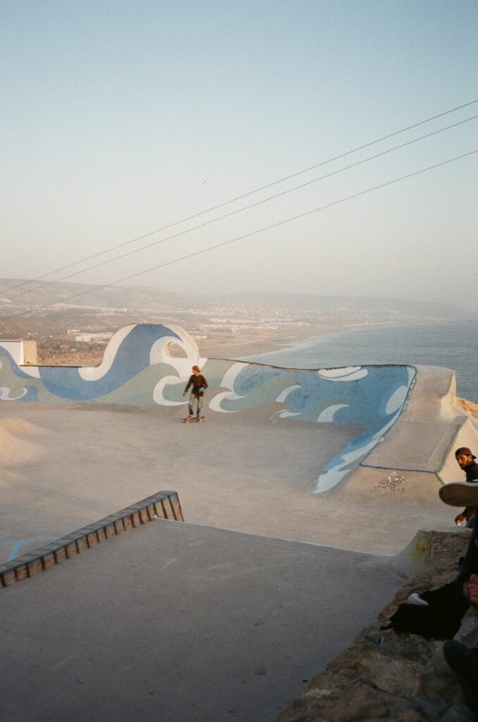 fotoromanza analog studio skatepark frank morocco travel